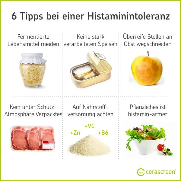 6 Tipps bei Histaminintoleranz